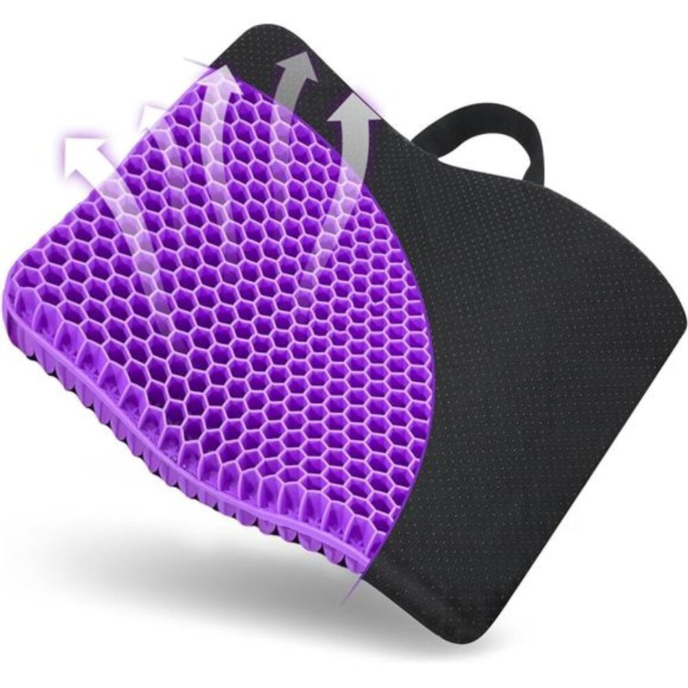 Gel Seat Cushion, for Long Sitting -Double Thick Gel Seat Cushion Breathable